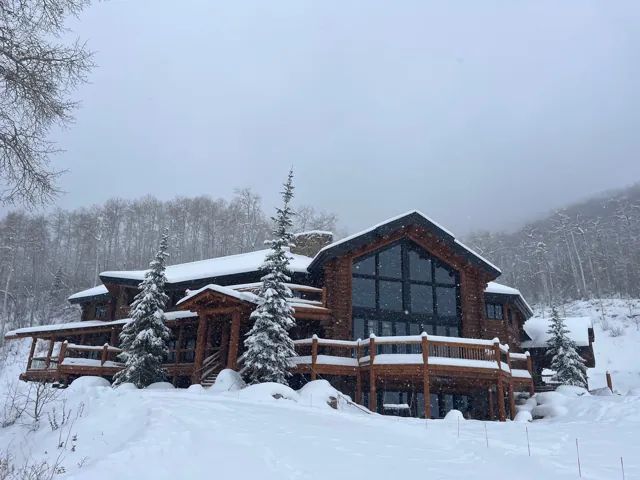 The lodge in winter