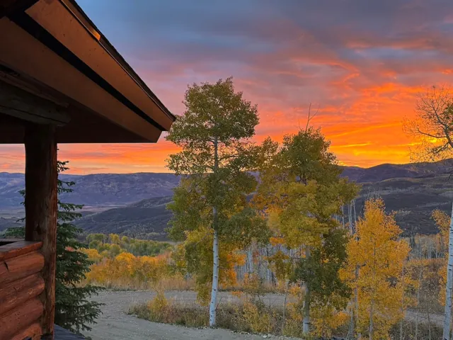 Sunset from the lodge
